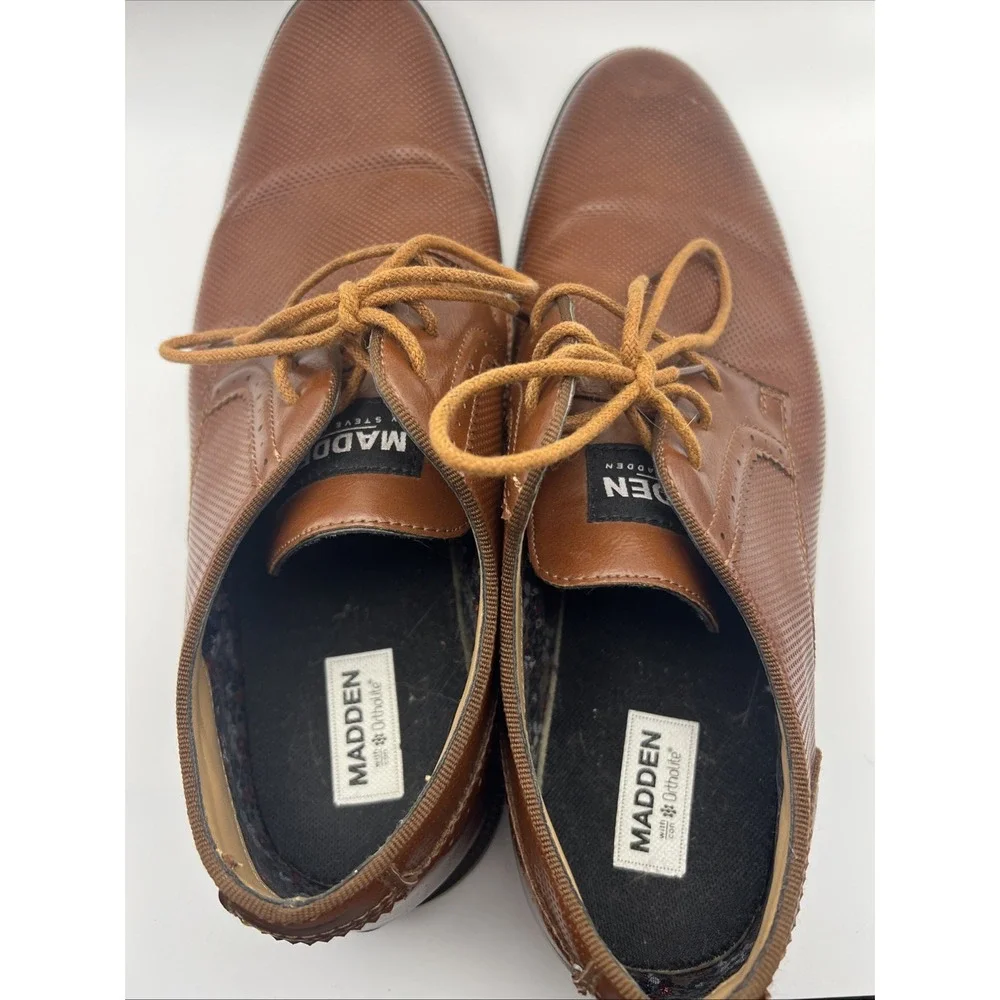 Steve Madden Nunan Oxford Shoes Ortholite, Brown, Men's Size 12